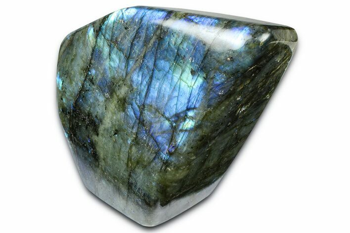 Flashy Free-Standing Polished Labradorite - Madagascar #372808